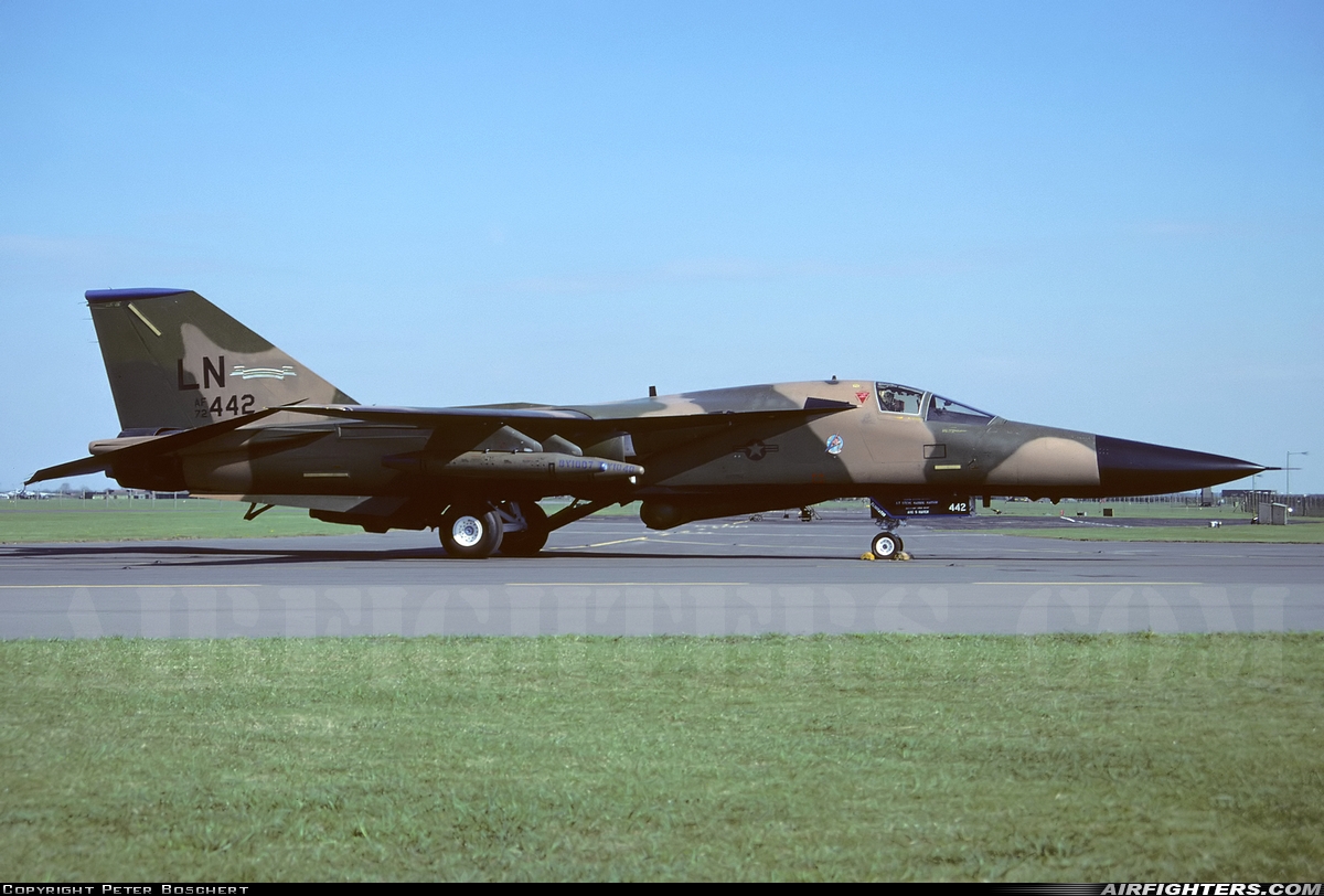 USA - Air Force General Dynamics F-111F Aardvark 72-1442 at Waddington (WTN / EGXW), UK