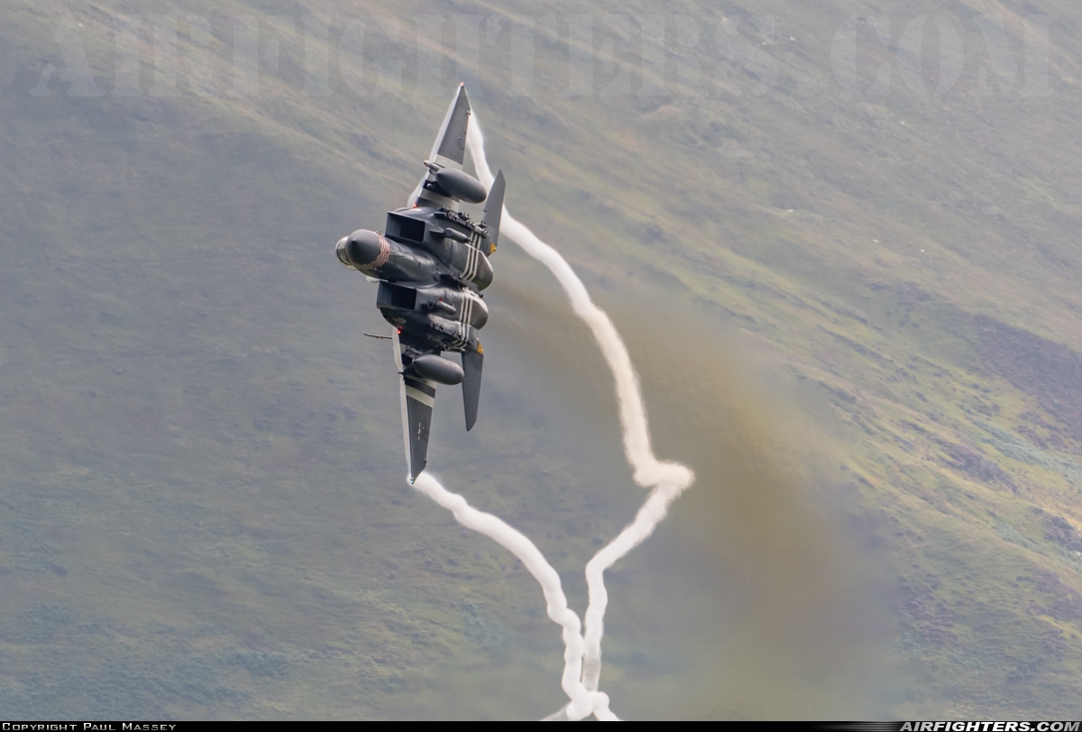 USA - Air Force McDonnell Douglas F-15E Strike Eagle 91-0603 at Off-Airport - Machynlleth Loop Area, UK