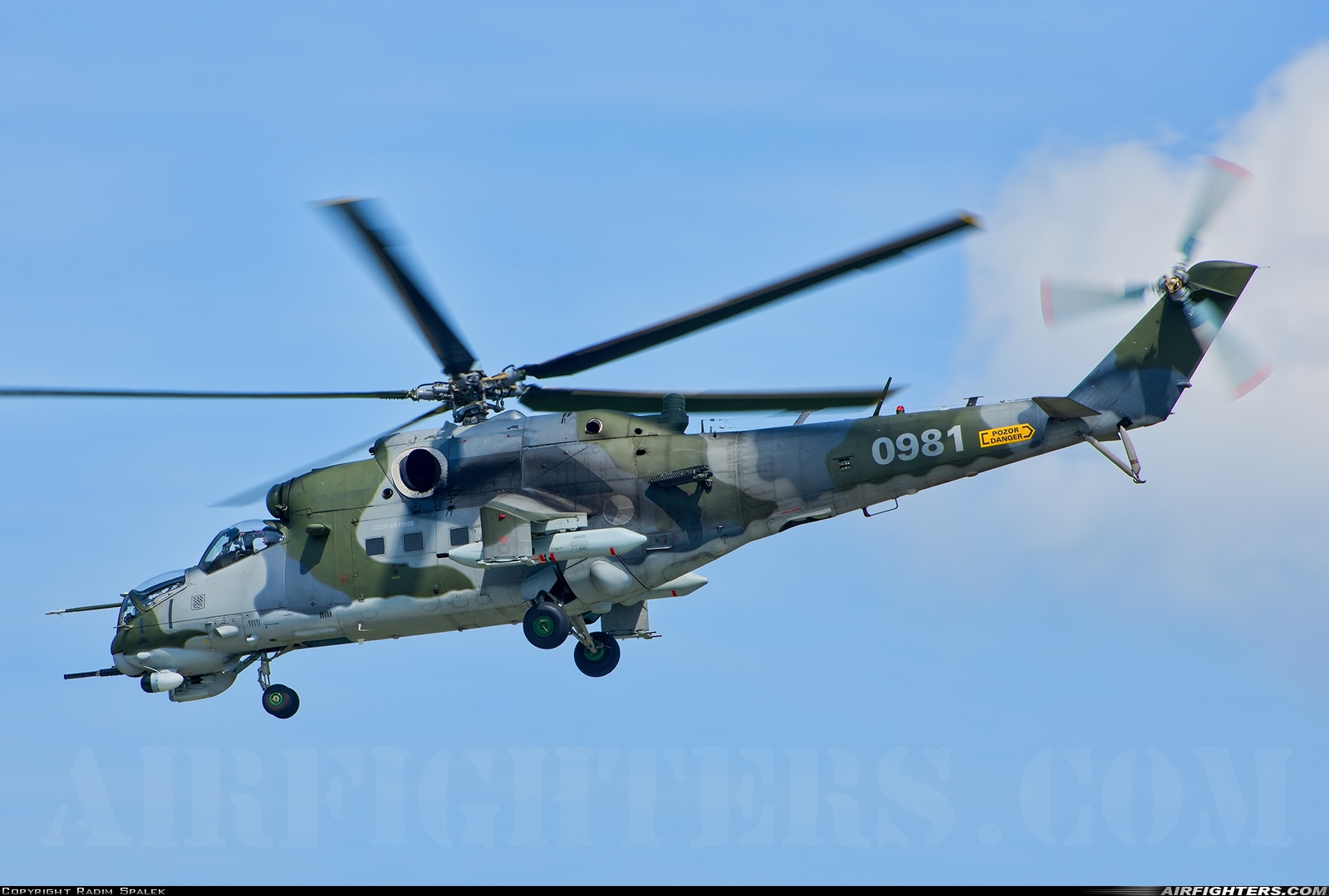 Czech Republic - Air Force Mil Mi-35 (Mi-24V) 0981 at Caslav (LKCV), Czech Republic