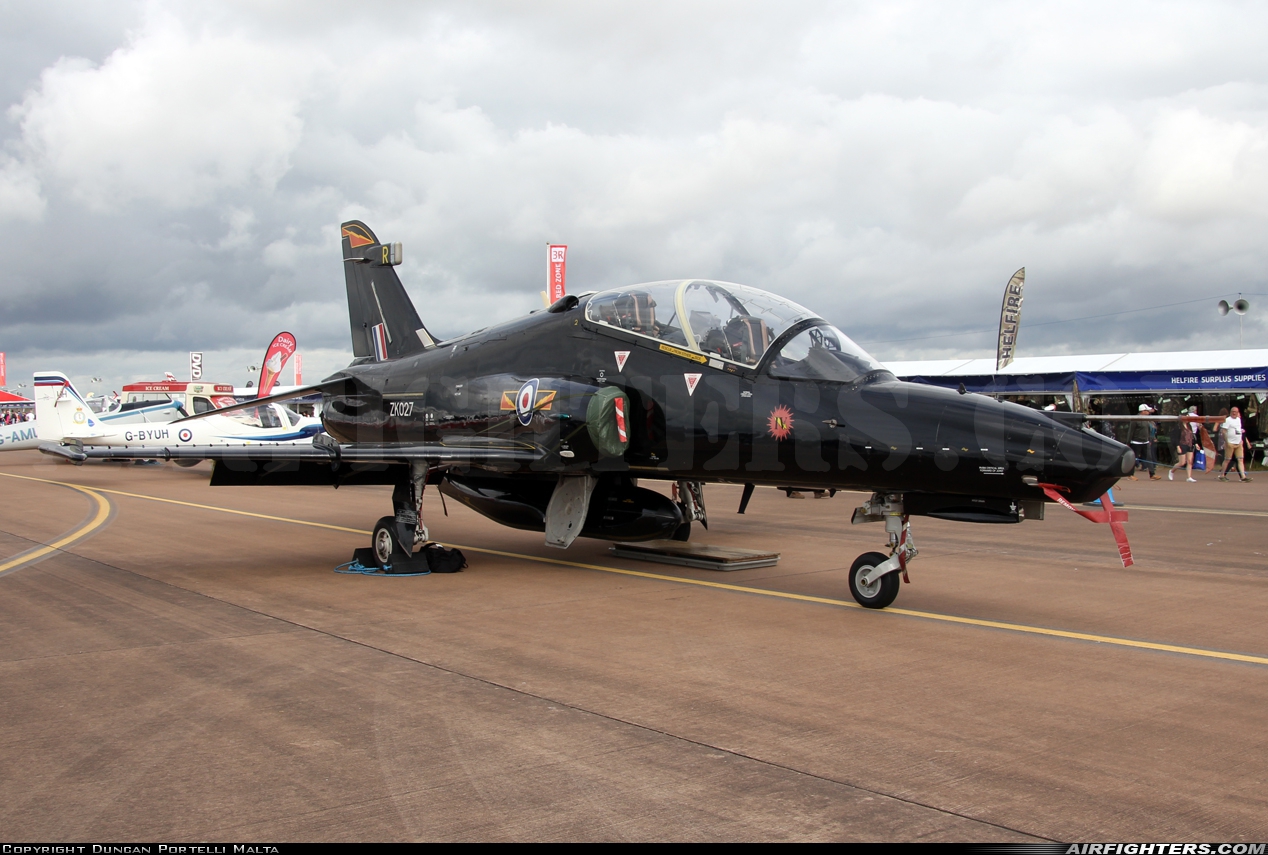 UK - Air Force BAE Systems Hawk T.2 ZK027 at Fairford (FFD / EGVA), UK