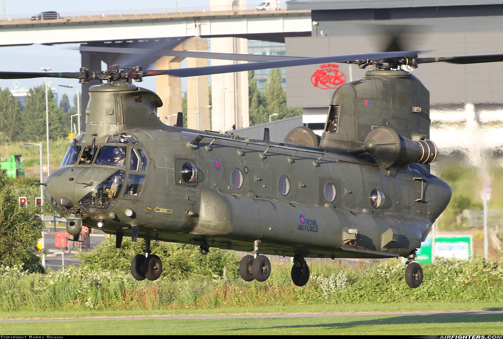 UK - Air Force Boeing Vertol Chinook HC6A (CH-47D) ZH892 at Manchester - Barton (EGCB), UK