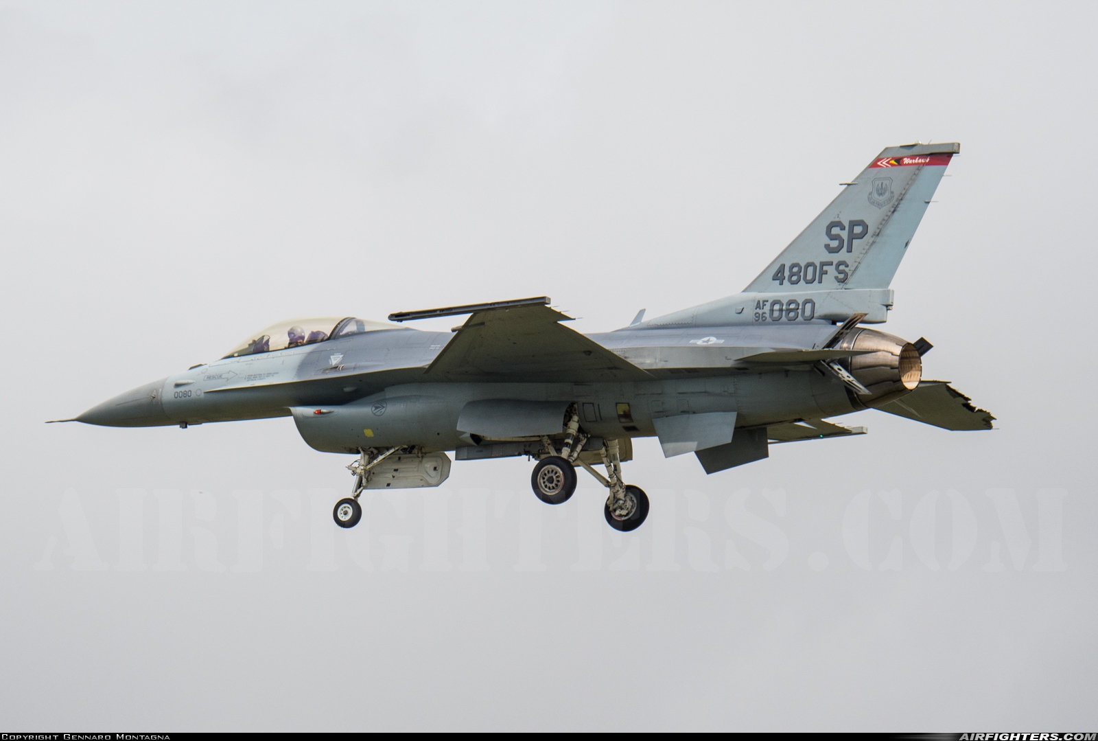 USA - Air Force General Dynamics F-16C Fighting Falcon 96-0080 at Fairford (FFD / EGVA), UK