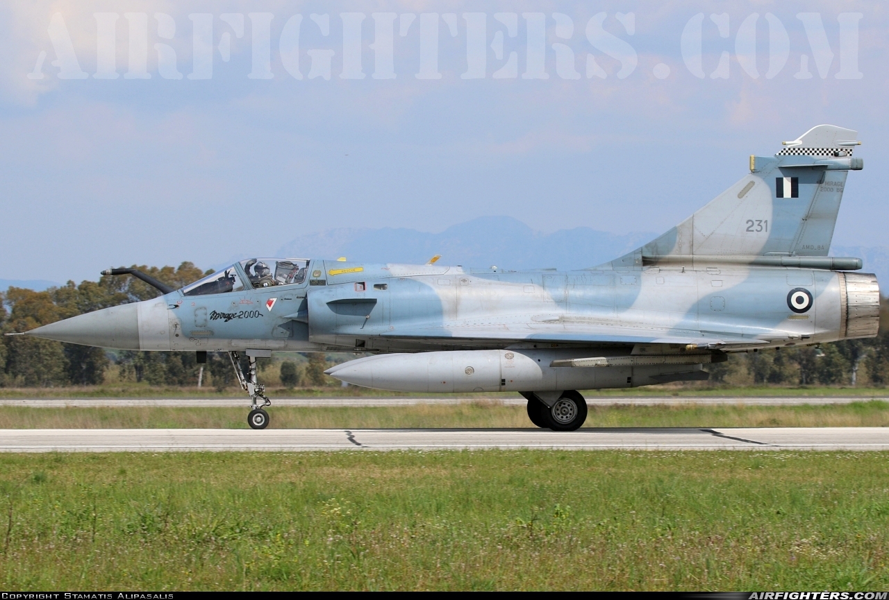 Greece - Air Force Dassault Mirage 2000EG 231 at Andravida (Pyrgos -) (PYR / LGAD), Greece