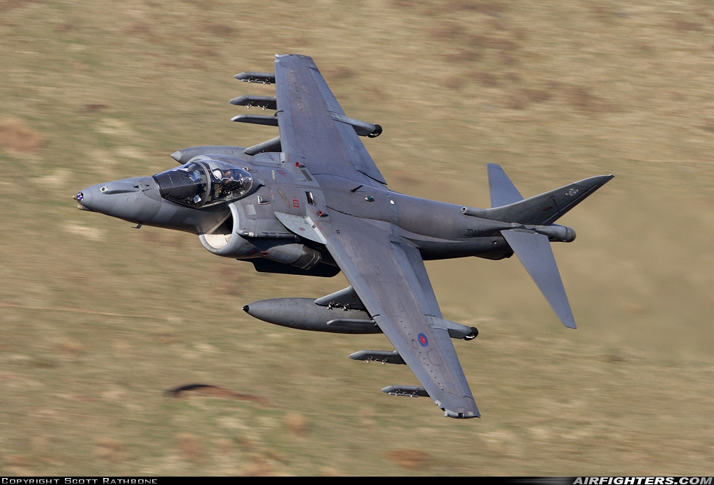 UK - Air Force British Aerospace Harrier GR.9 ZD409 at Off-Airport - Machynlleth Loop Area, UK