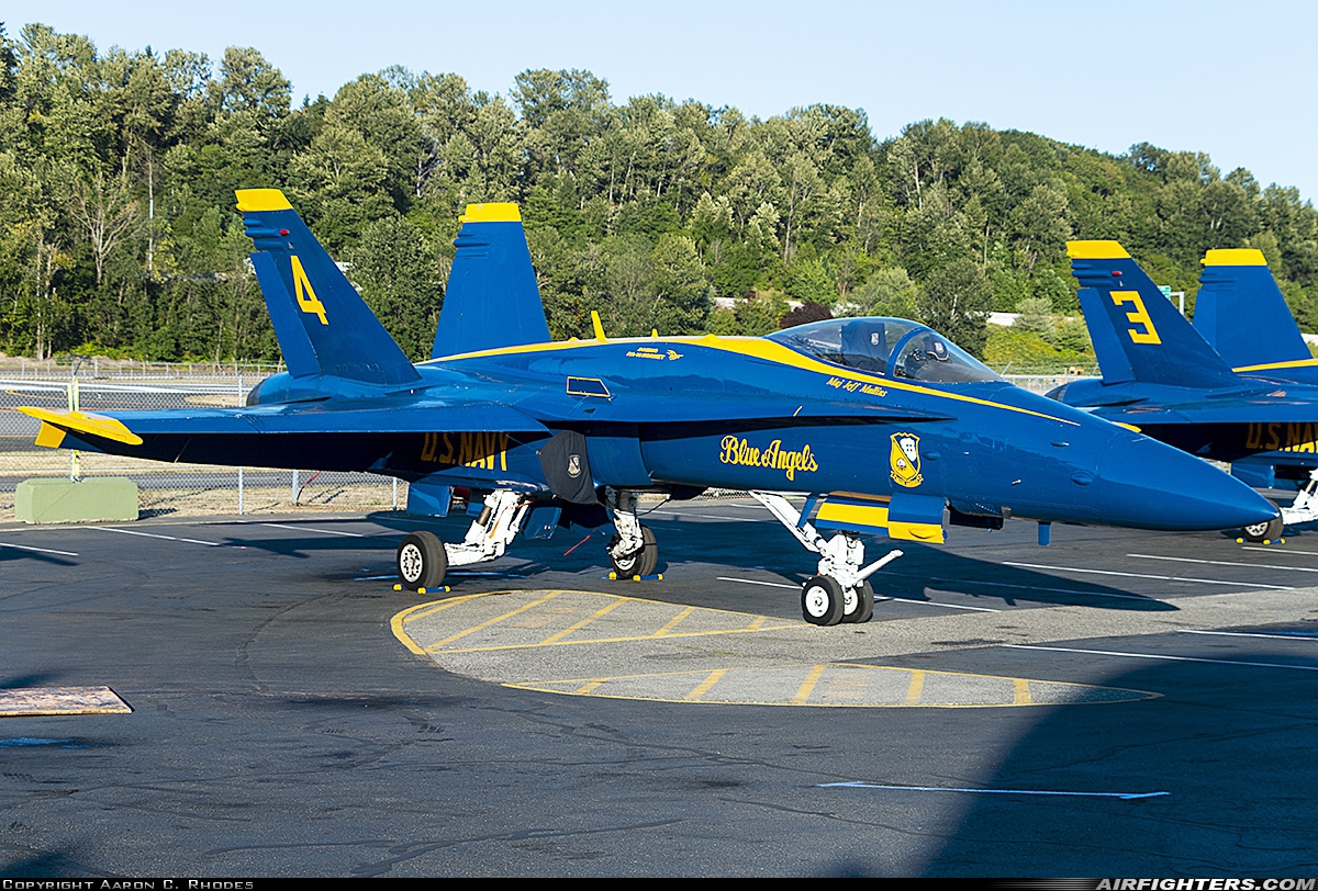 USA - Navy McDonnell Douglas F/A-18C Hornet 163485 at Seattle - Boeing Field / King County Int. (BFI / KBFI), USA