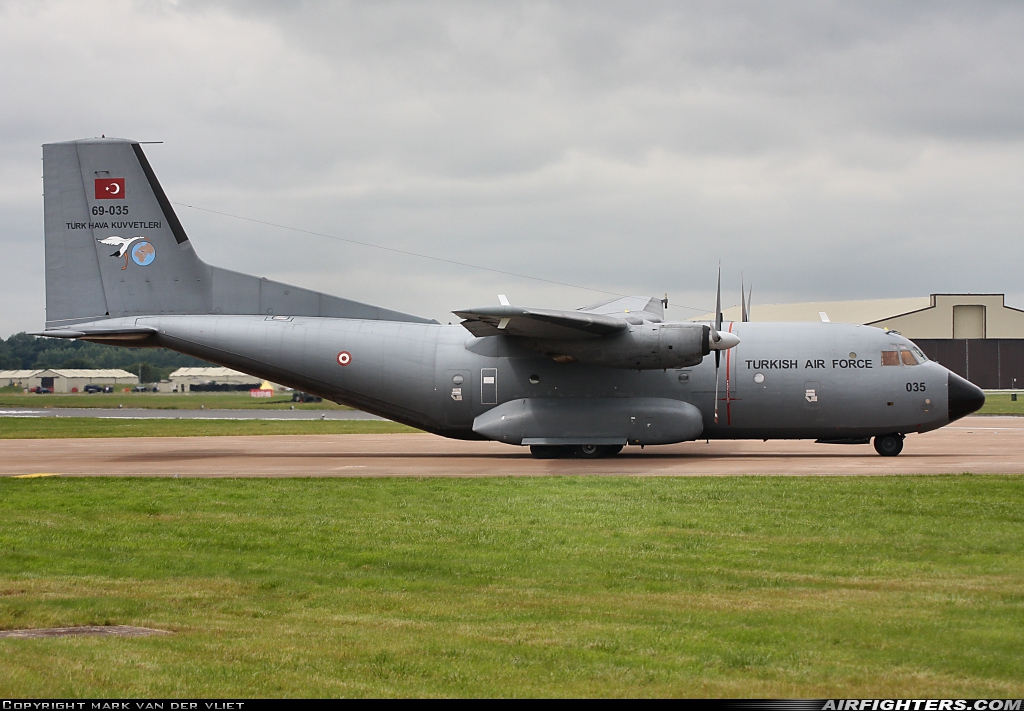 Türkiye - Air Force Transport Allianz C-160D 69-035 at Fairford (FFD / EGVA), UK
