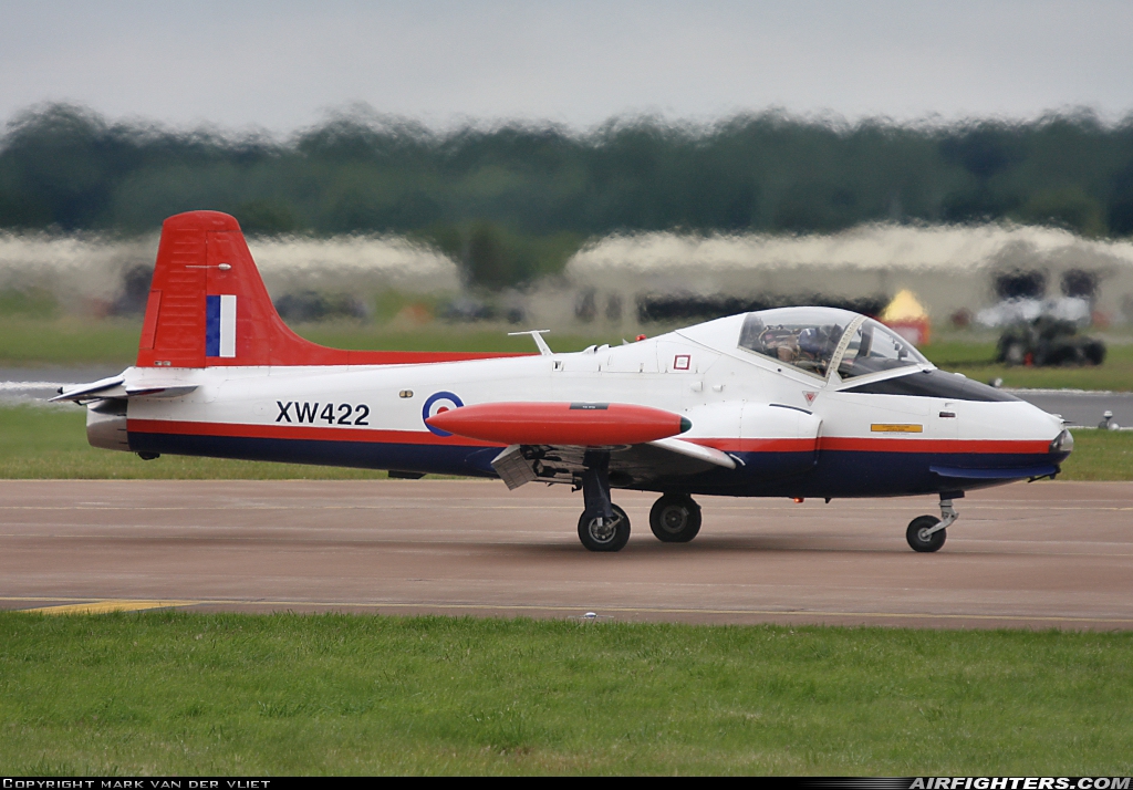 Private Hunting Percival P-84 Jet Provost T5A G-BWEB at Fairford (FFD / EGVA), UK