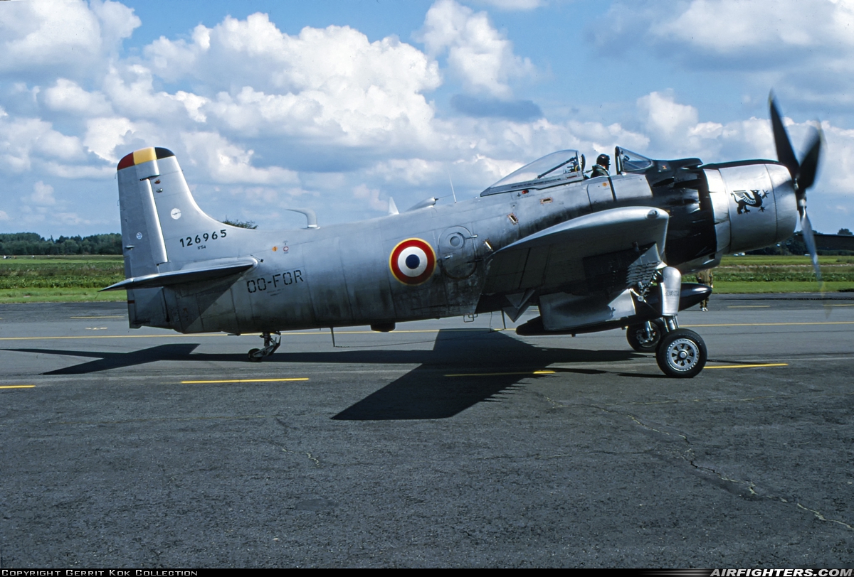 Private Douglas A-1D Skyraider (AD-4N) 126965 at St. Truiden (- Brustem) (EBST), Belgium