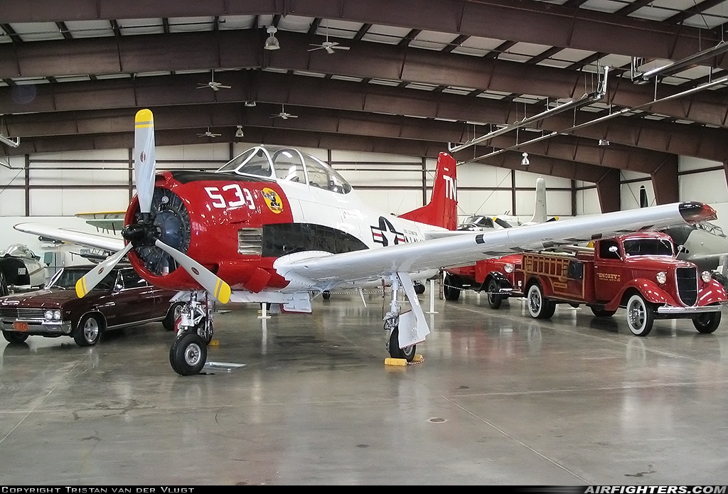 Private - Planes of Fame Air Museum North American T-28C Trojan N166ER at Grand Canyon - Valle (40G), USA