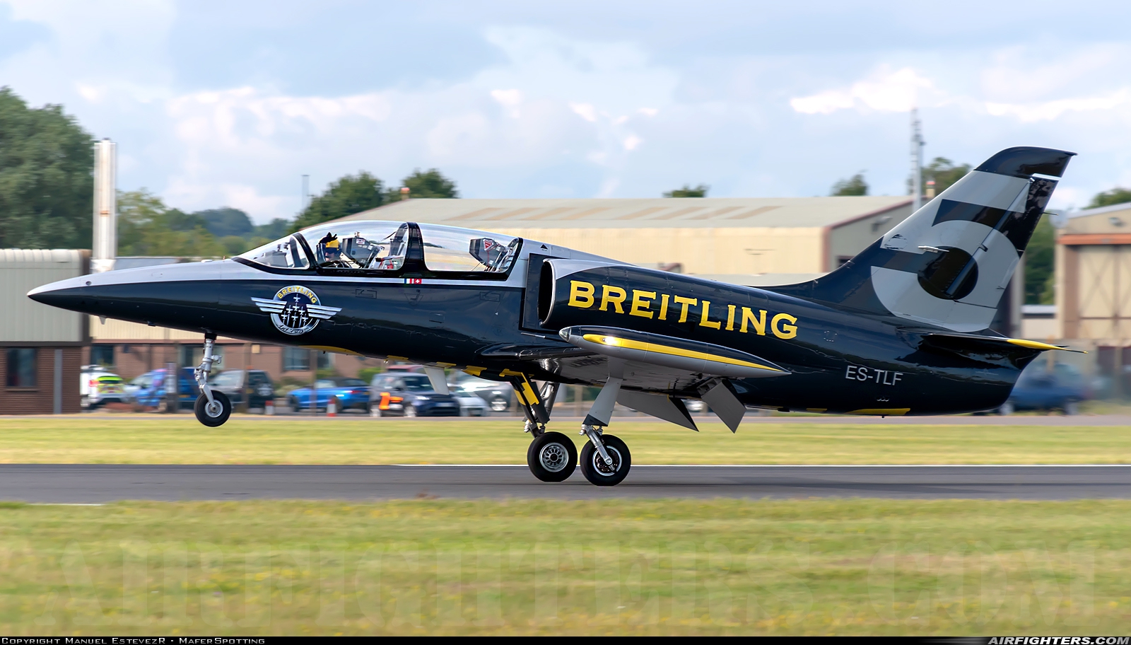Private - Breitling Jet Team Aero L-39C Albatros ES-TLF at Fairford (FFD / EGVA), UK