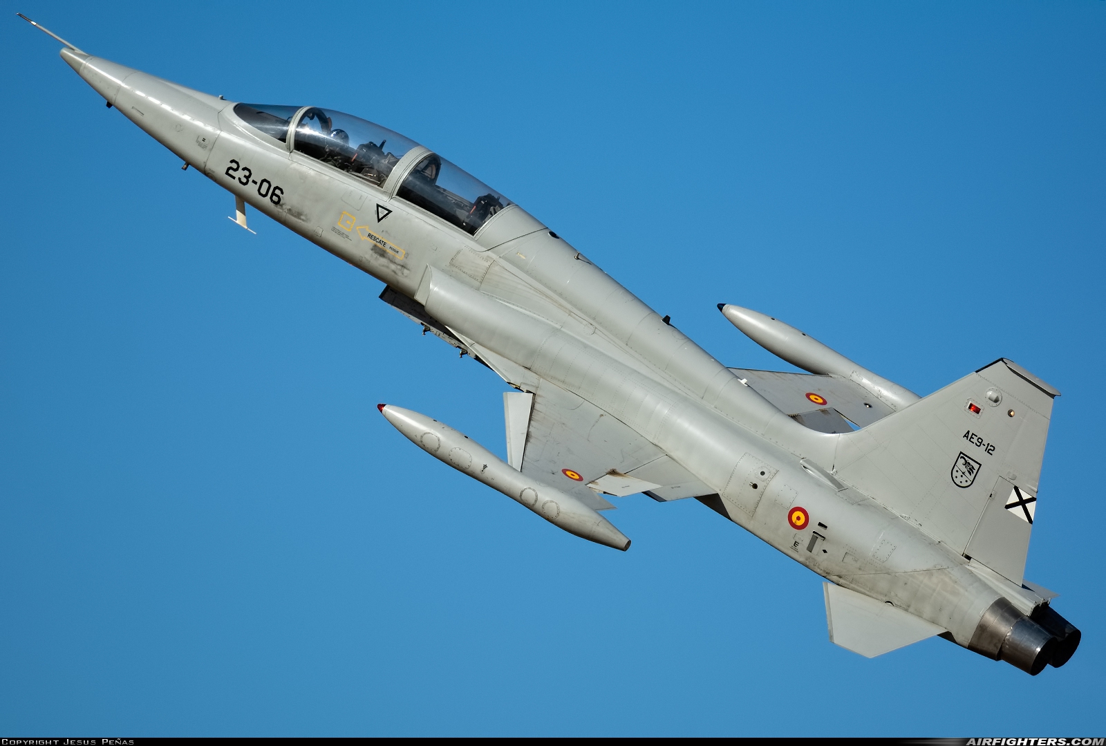 Spain - Air Force Northrop SF-5M Freedom Fighter AE.9-12 at Badajoz - Talavera la Real (BJZ / LEBZ), Spain