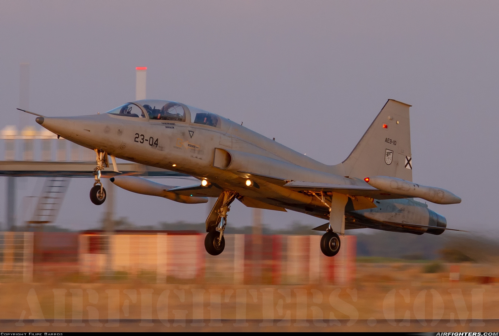 Spain - Air Force Northrop SF-5M Freedom Fighter AE.9-10 at Badajoz - Talavera la Real (BJZ / LEBZ), Spain