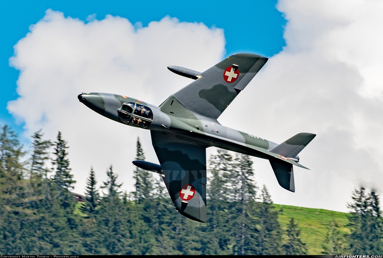 Private - Amici del Hunter Hawker Hunter T68 HB-RVR at St. Stephan (LSTS), Switzerland
