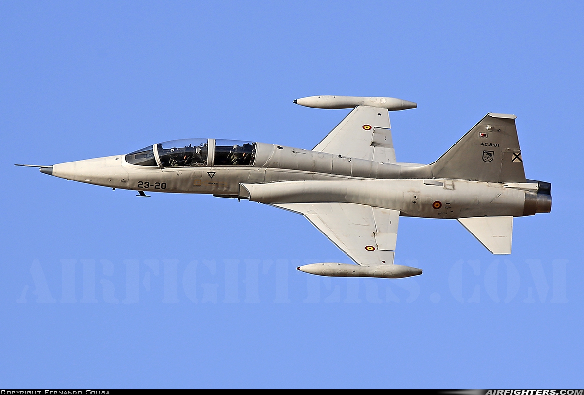 Spain - Air Force Northrop SF-5M Freedom Fighter AE.9-31 at Badajoz - Talavera la Real (BJZ / LEBZ), Spain