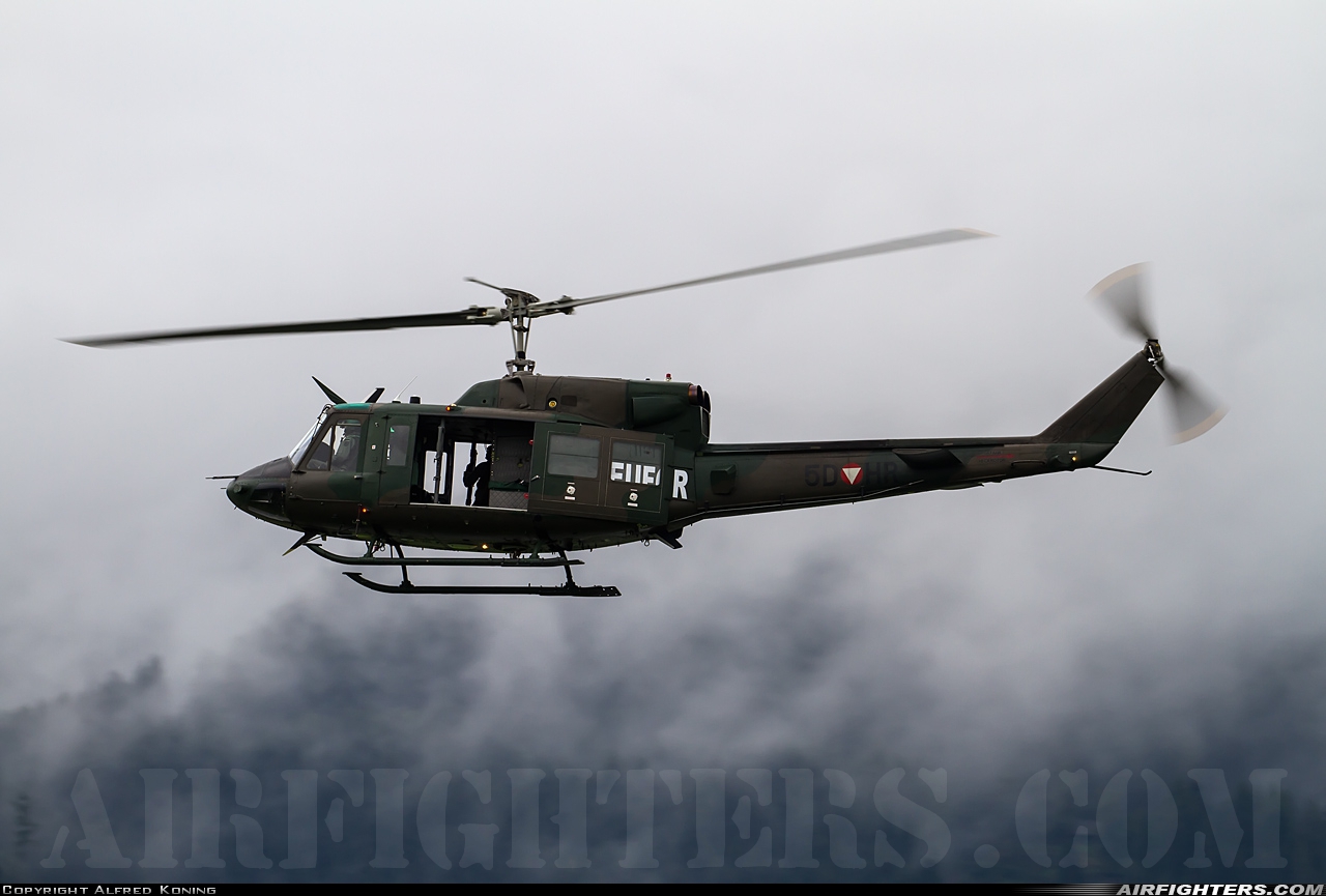 Austria - Air Force Agusta-Bell AB-212 5D-HR at Zeltweg (LOXZ), Austria