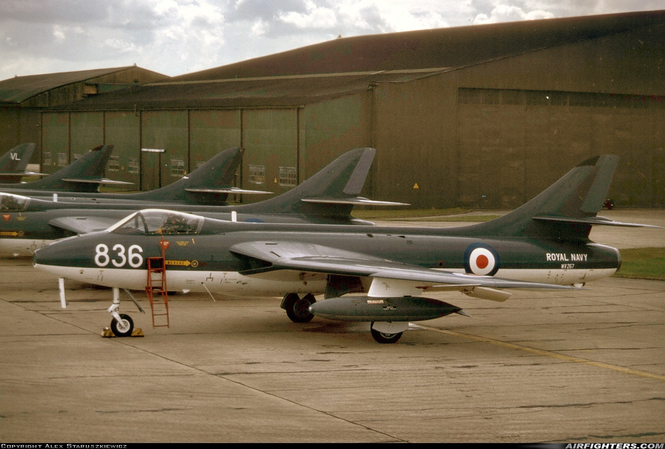 UK - Navy Hawker Hunter GAII WV267 at Greenham Common (EGVI), UK