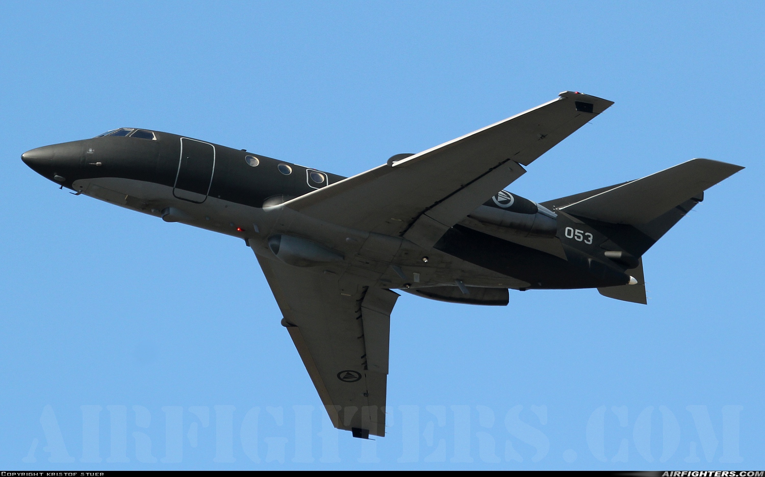 Norway - Air Force Dassault Falcon (Mystere) 20ECM 053 at Kleine Brogel (EBBL), Belgium