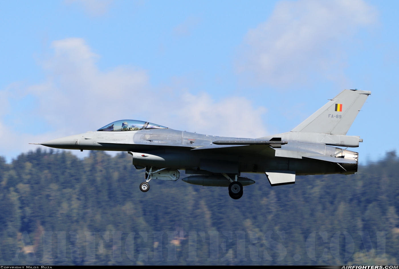Belgium - Air Force General Dynamics F-16AM Fighting Falcon FA-89 at Zeltweg (LOXZ), Austria