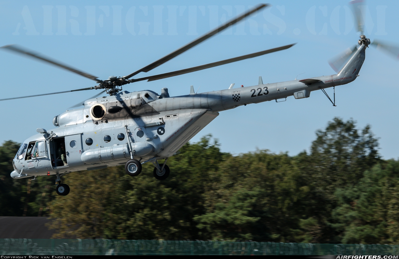 Croatia - Air Force Mil Mi-171Sh 223 at Kleine Brogel (EBBL), Belgium