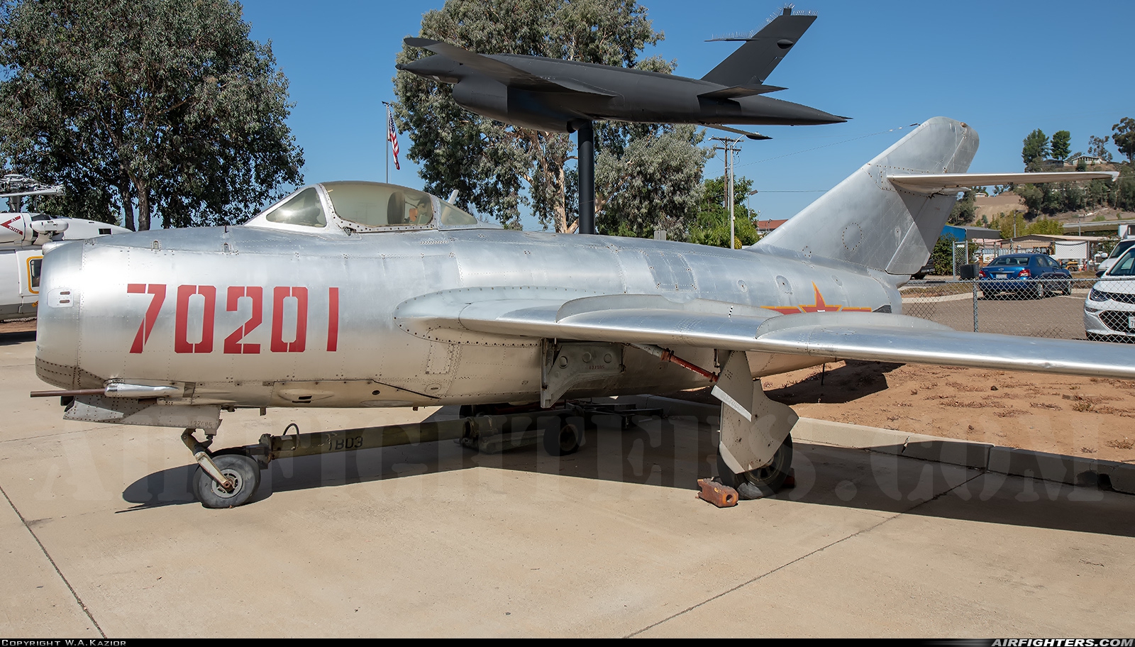 China - Air Force Mikoyan-Gurevich MiG-15bis 70201 at San Diego / El Cajon - Gillespie Field (SEE), USA