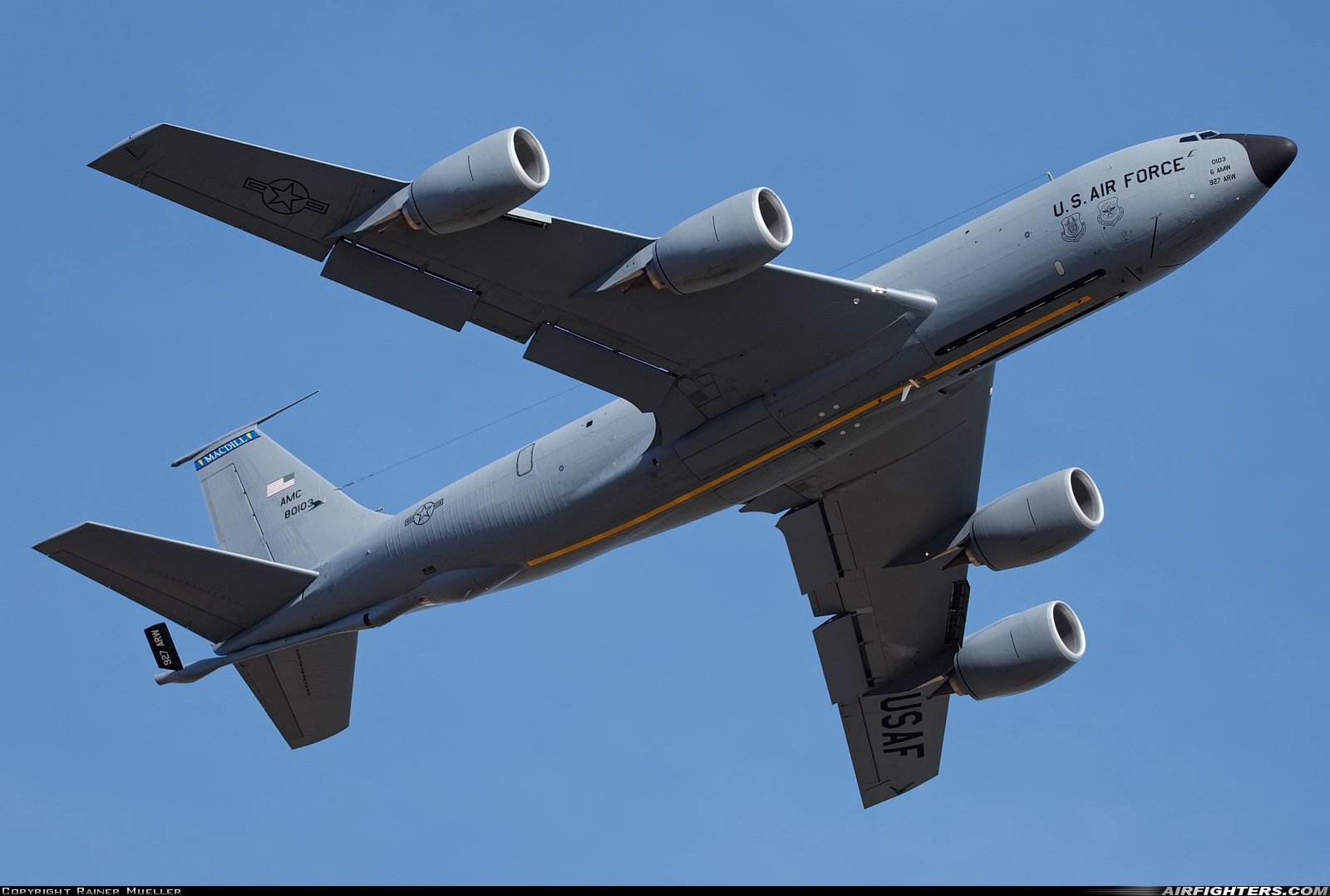 USA - Air Force Boeing KC-135T Stratotanker (717-148) 58-0103 at Mildenhall (MHZ / GXH / EGUN), UK