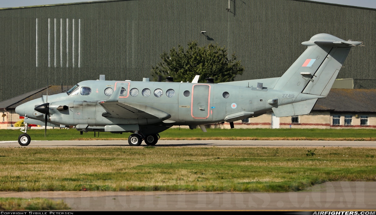 UK - Air Force Beech Shadow R1 (Super King Air 350ER) ZZ419 at Waddington (WTN / EGXW), UK