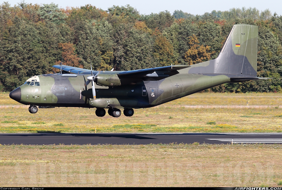 Germany - Air Force Transport Allianz C-160D 50+77 at Eindhoven (- Welschap) (EIN / EHEH), Netherlands