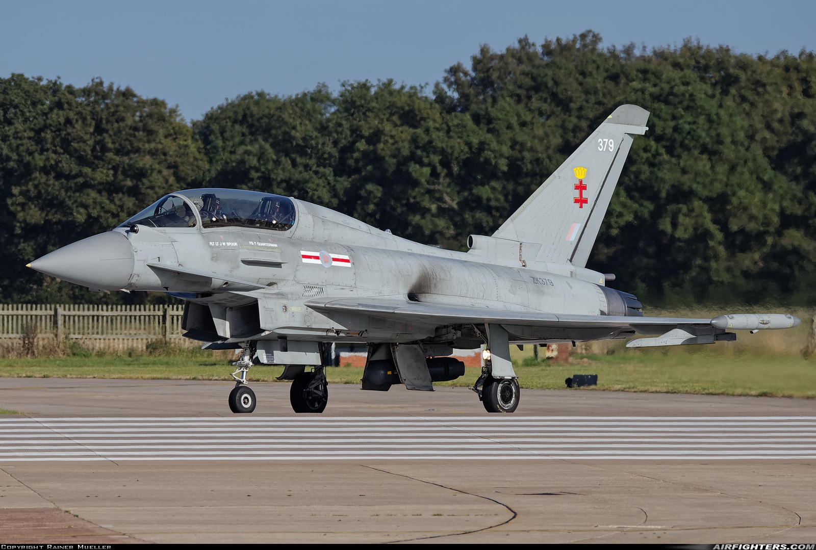 UK - Air Force Eurofighter Typhoon T3 ZK379 at Coningsby (EGXC), UK