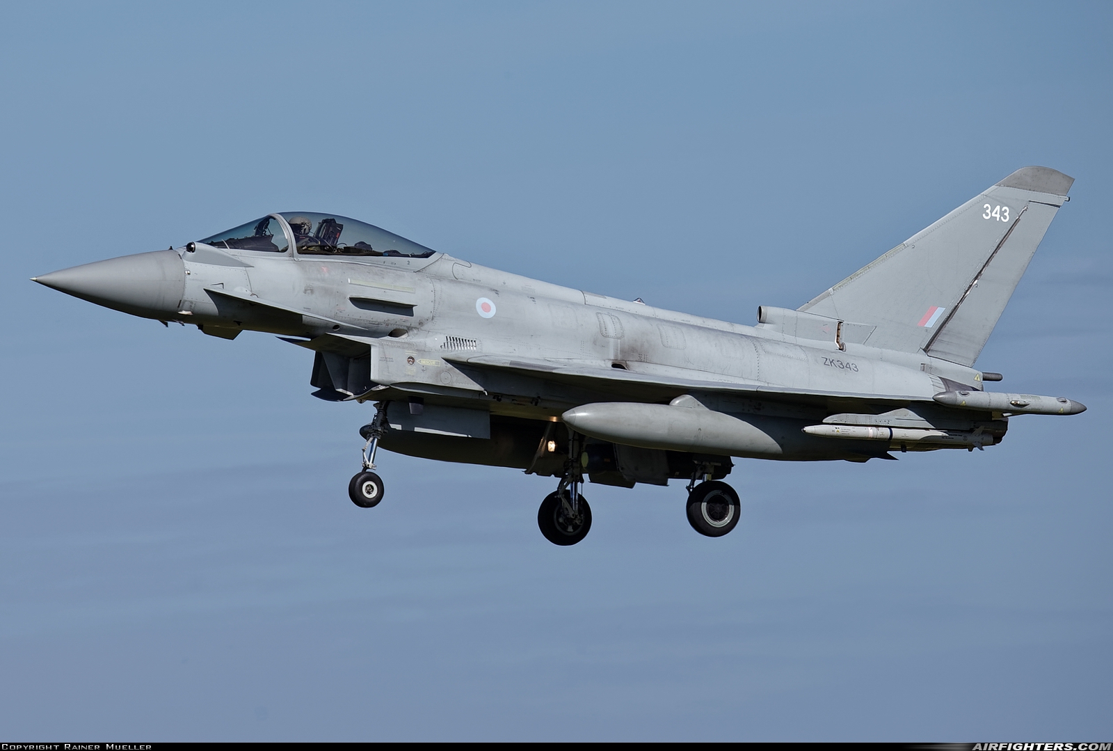 UK - Air Force Eurofighter Typhoon FGR4 ZK343 at Coningsby (EGXC), UK