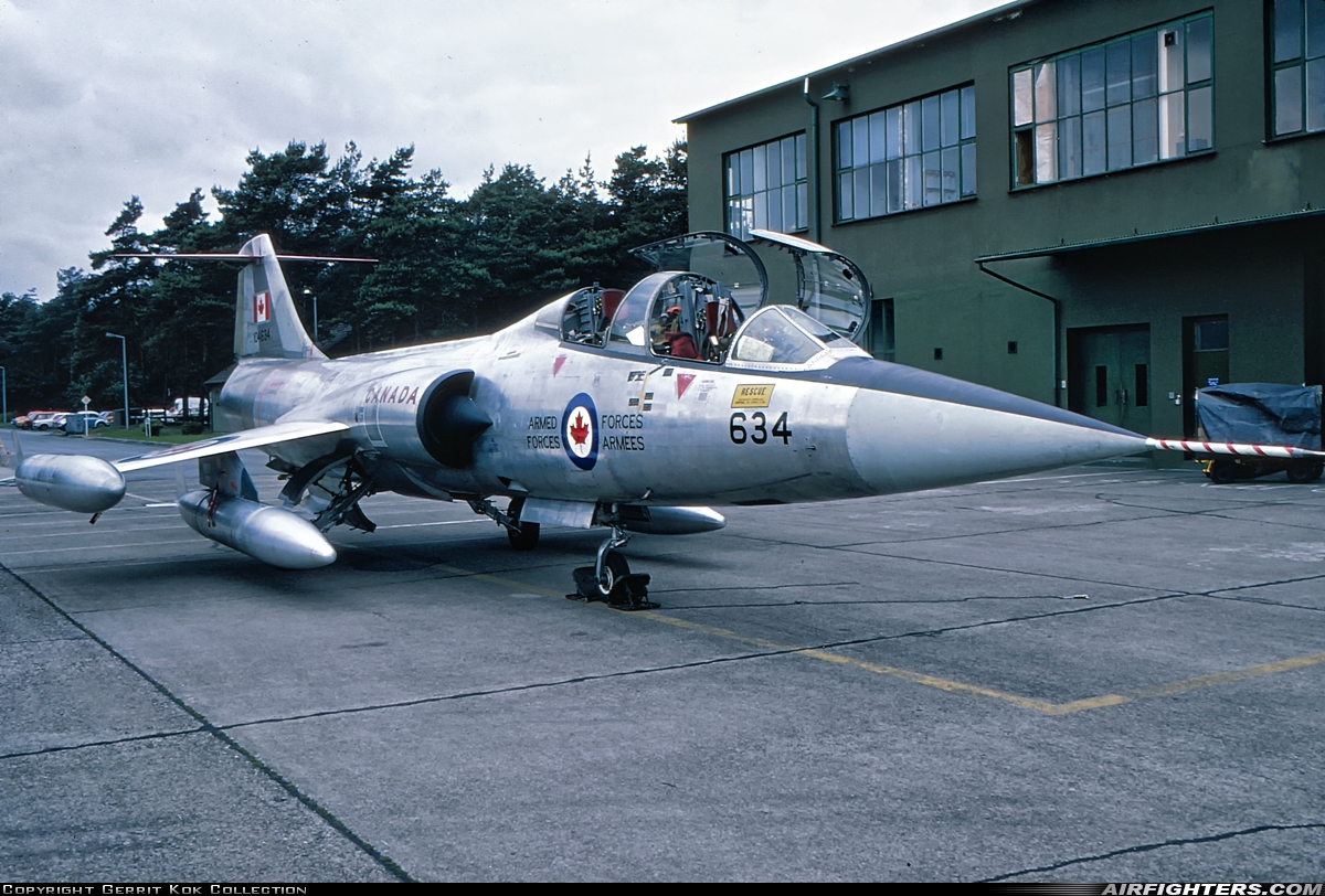 Canada - Air Force Canadair CF-104D Starfighter (CL-90) 104634 at Wildenrath (WID / EDUW), Germany