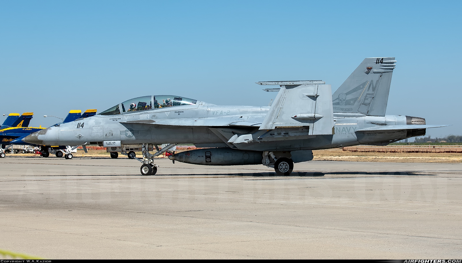 USA - Navy Boeing F/A-18F Super Hornet 166810 at Lemoore - NAS / Reeves Field (NLC), USA