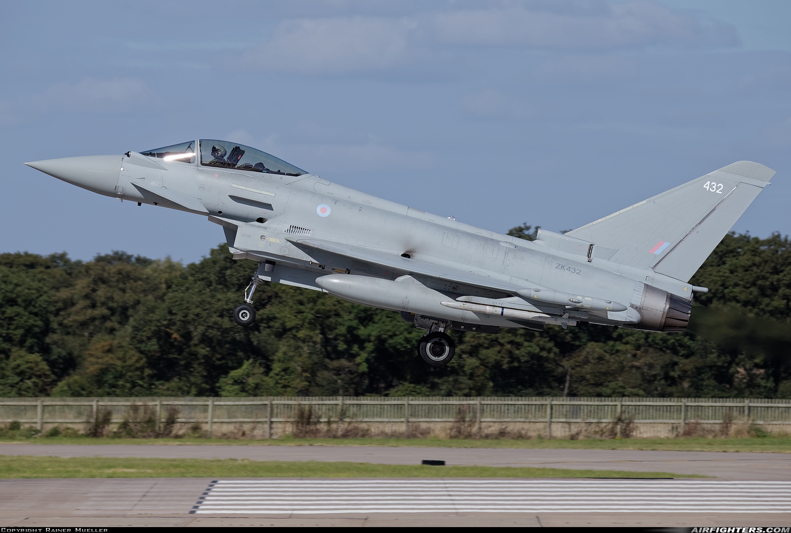 UK - Air Force Eurofighter Typhoon FGR4 ZK432 at Coltishall (CLF / EGYC), UK