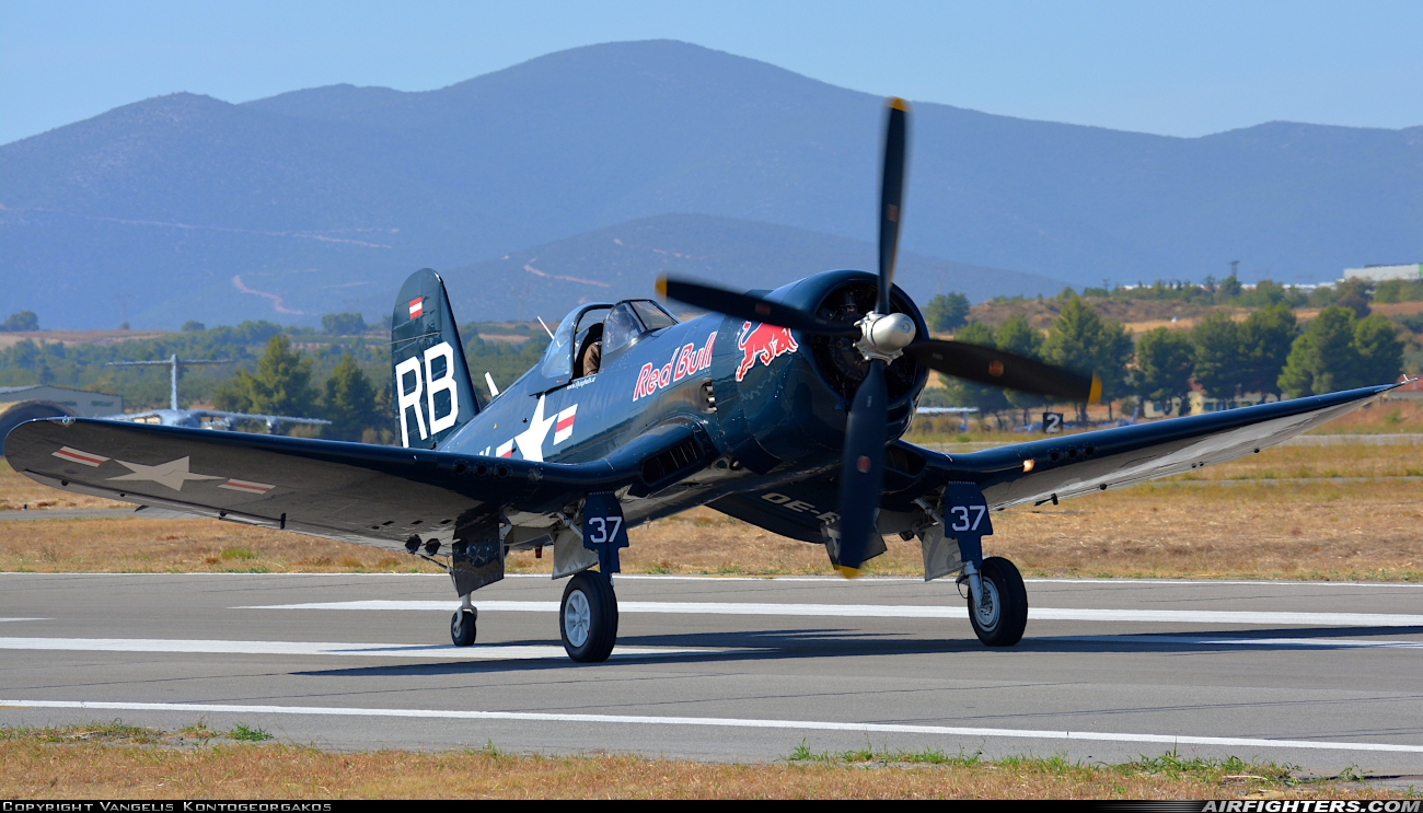 Private - Red Bull Vought F4U-4 Corsair OE-EAS at Tanagra (LGTG), Greece