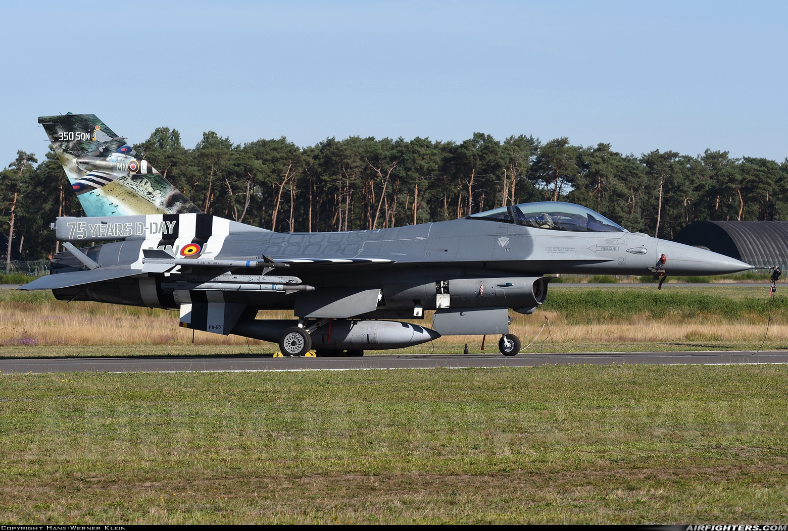Belgium - Air Force General Dynamics F-16AM Fighting Falcon FA-57 at Kleine Brogel (EBBL), Belgium