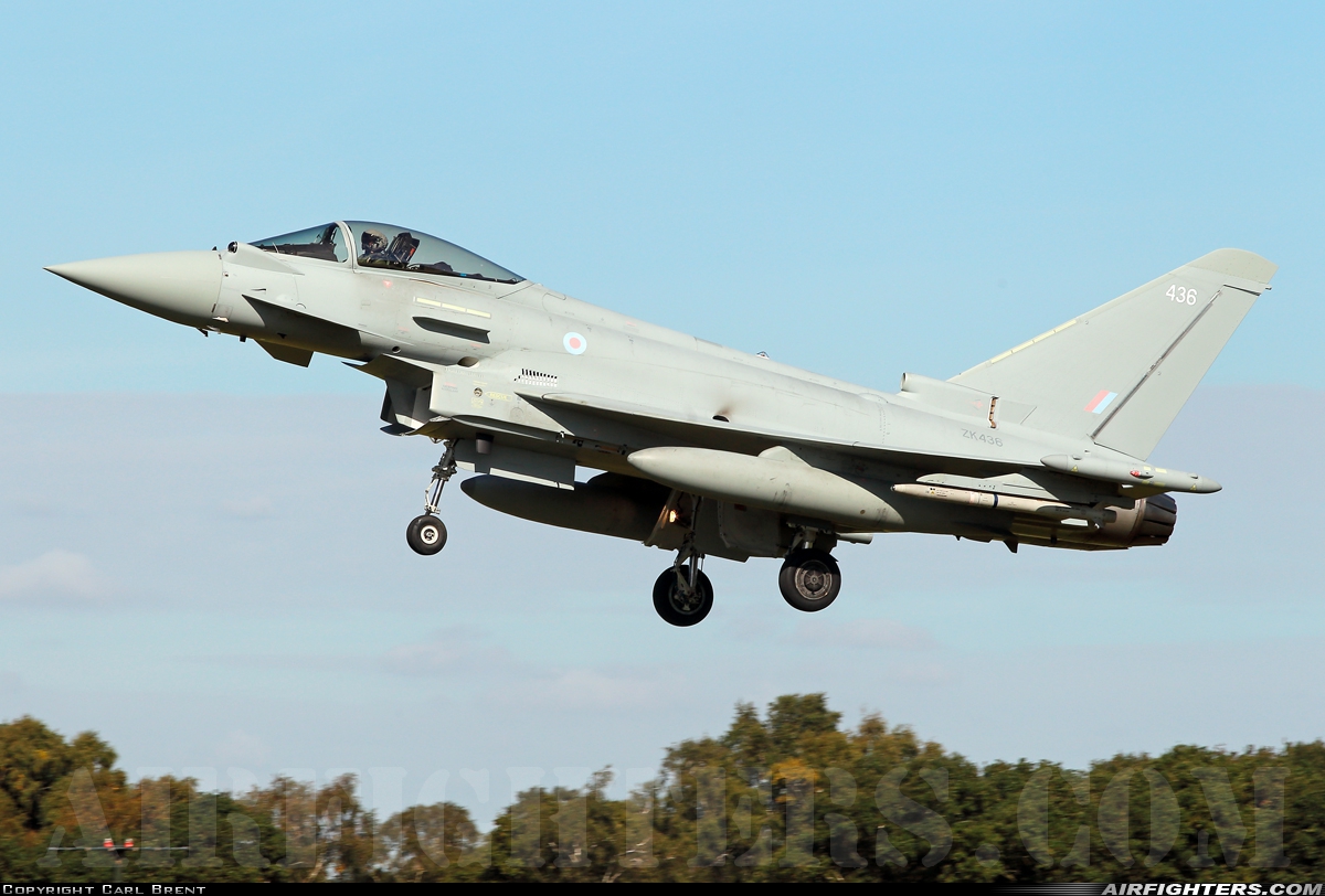 UK - Air Force Eurofighter Typhoon FGR4 ZK436 at Coningsby (EGXC), UK