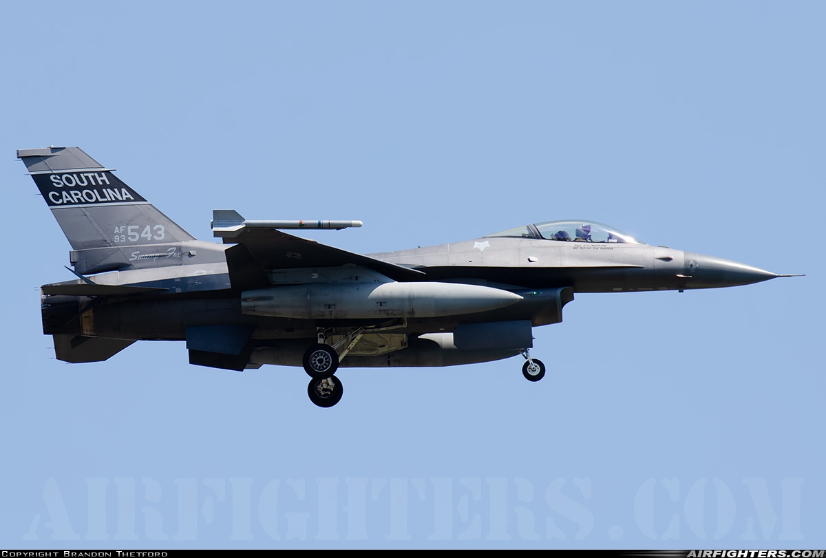USA - Air Force General Dynamics F-16C Fighting Falcon 93-0543 at Fort Worth - NAS JRB / Carswell Field (AFB) (NFW / KFWH), USA