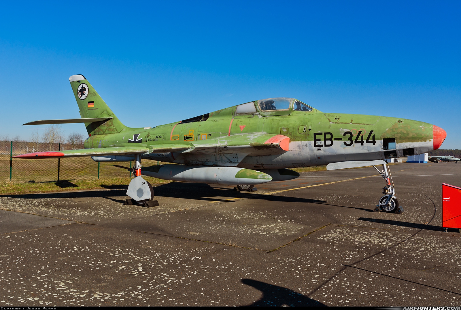 Germany - Air Force Republic RF-84F Thunderflash EB+244 at Berlin - Gatow (GWW / EDUG), Germany