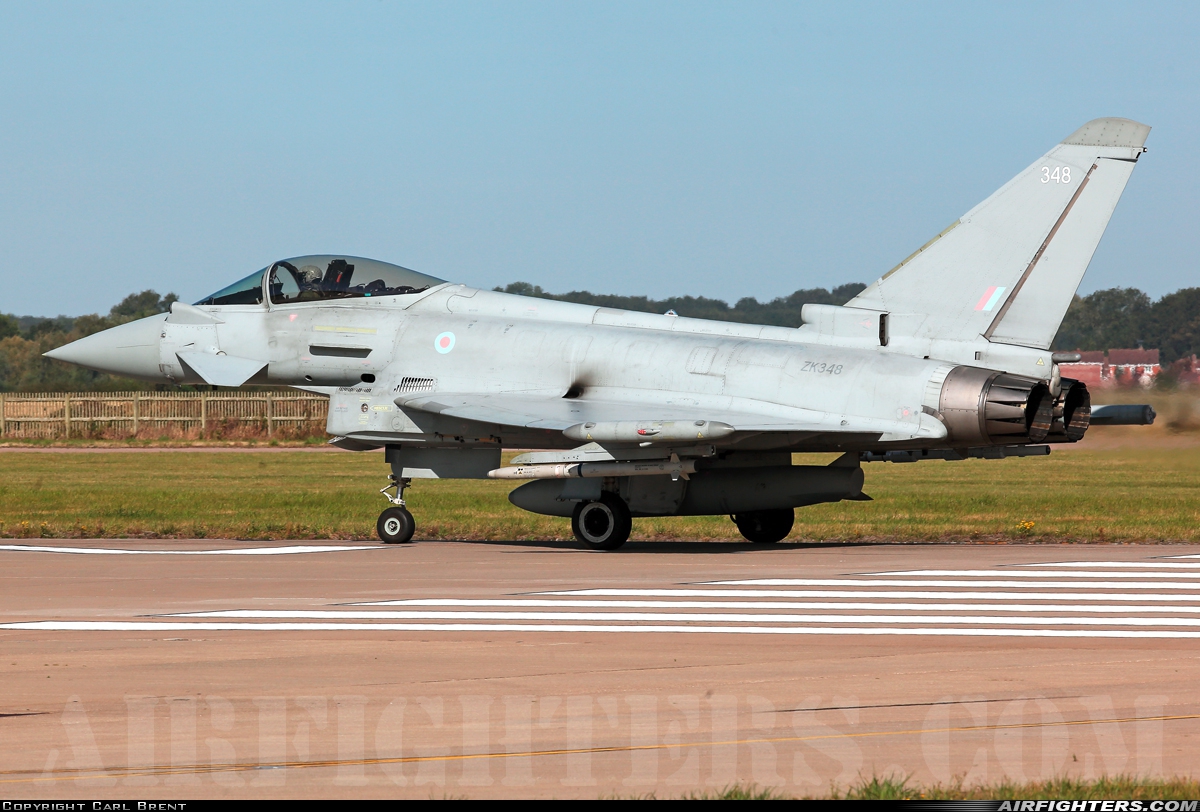 UK - Air Force Eurofighter Typhoon FGR4 ZK348 at Coningsby (EGXC), UK