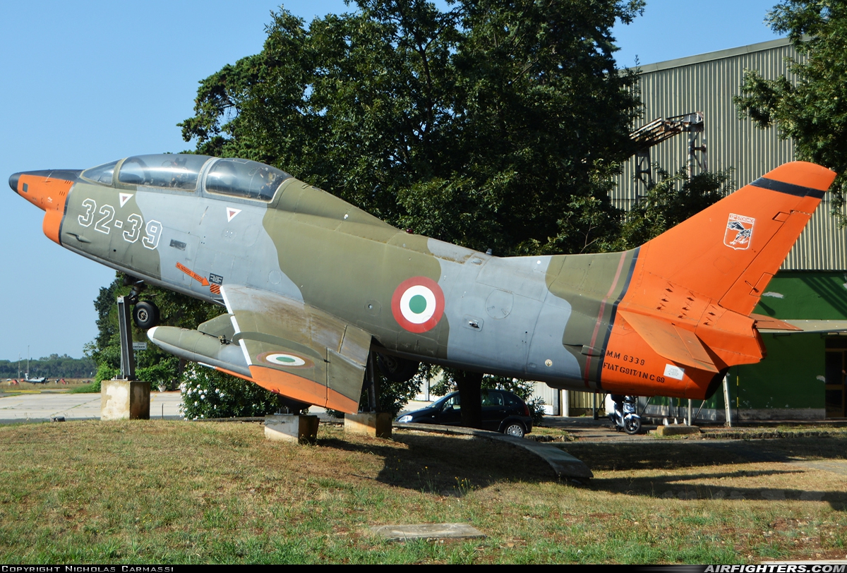 Italy - Air Force Fiat G-91T1 MM6339 at Latina (- Enrico Comani) (LIRL), Italy
