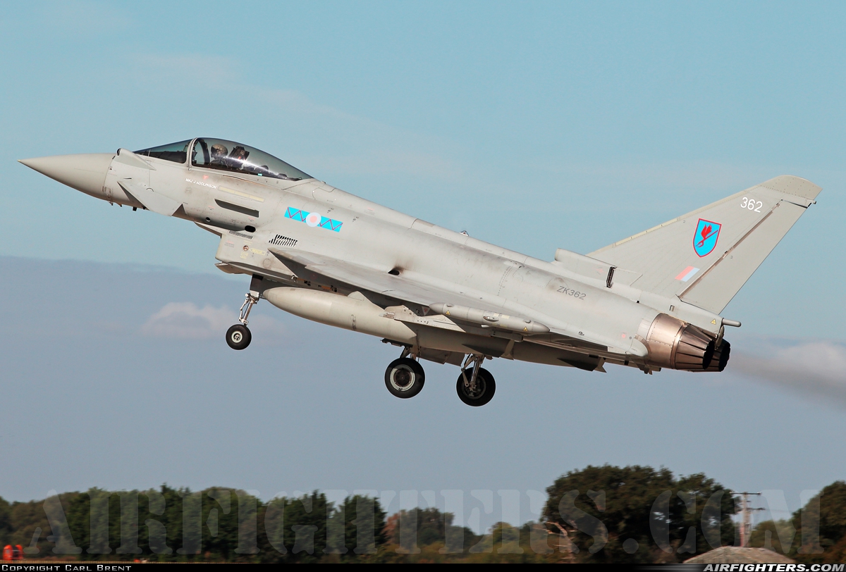 UK - Air Force Eurofighter Typhoon FGR4 ZK362 at Coningsby (EGXC), UK