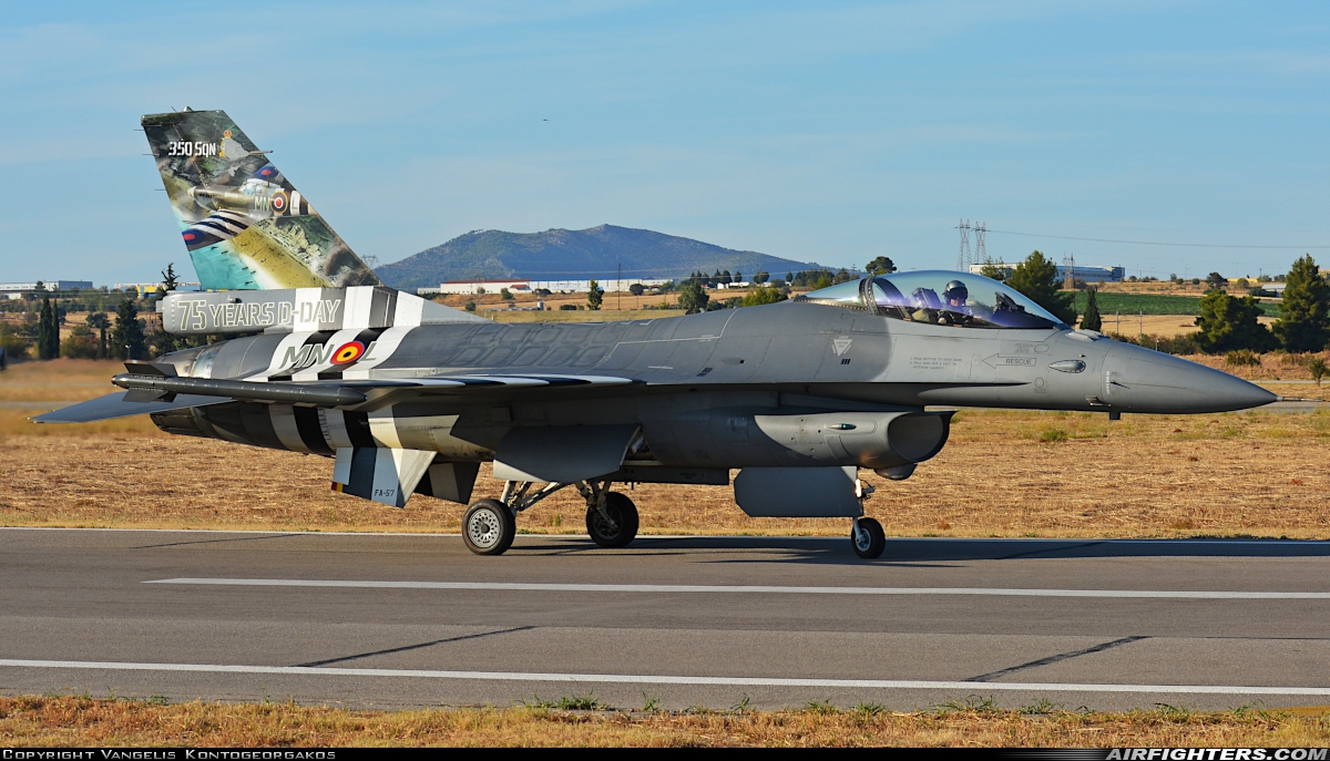 Belgium - Air Force General Dynamics F-16AM Fighting Falcon FA-57 at Tanagra (LGTG), Greece