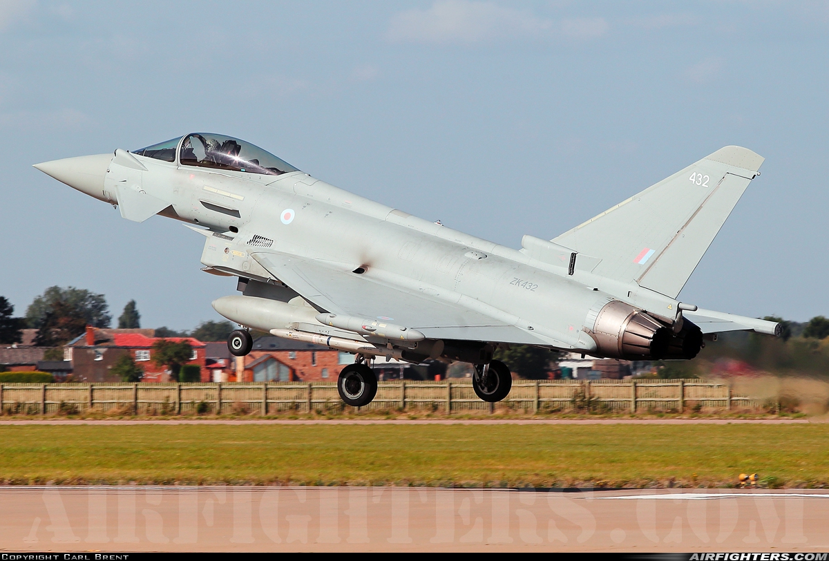 UK - Air Force Eurofighter Typhoon FGR4 ZK432 at Coningsby (EGXC), UK