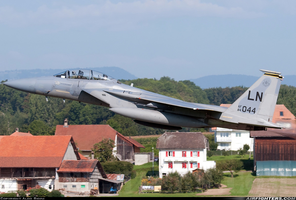 USA - Air Force McDonnell Douglas F-15D Eagle 84-0044 at Payerne (LSMP), Switzerland