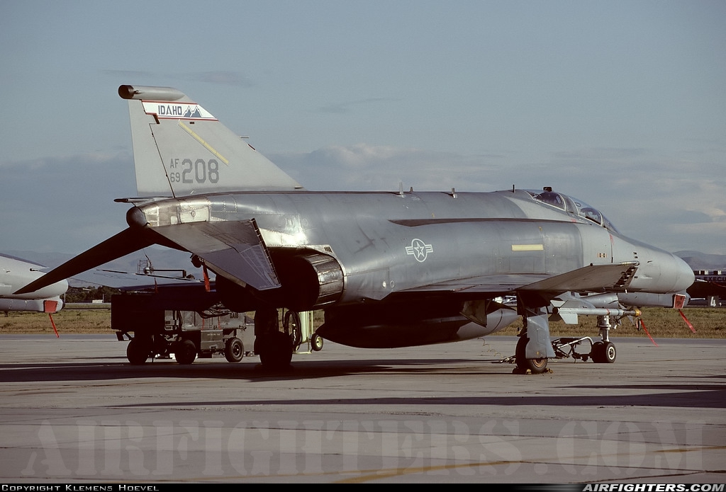 USA - Air Force McDonnell Douglas F-4G Phantom II 69-7208 at Boise - Air Terminal / Gowen Field (Municipal) (BOI / KBOI), USA