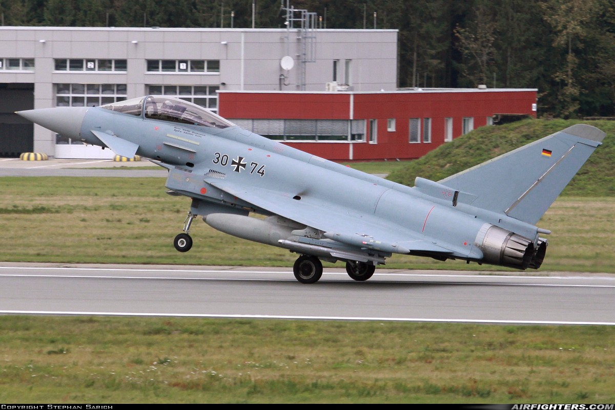 Germany - Air Force Eurofighter EF-2000 Typhoon S 30+74 at Rostock - Laage (RLG / ETNL), Germany