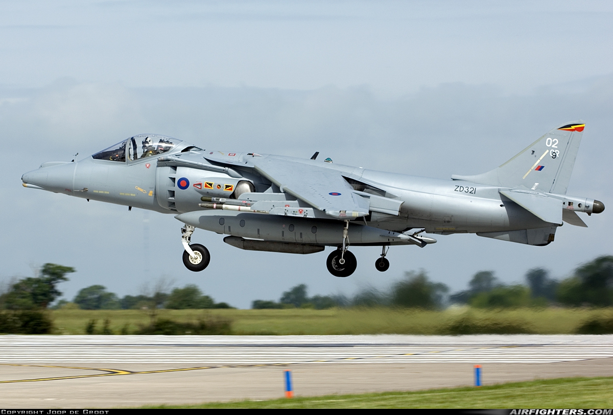 UK - Air Force British Aerospace Harrier GR.9 ZD321 at Cottesmore (Oakham) (OKH / EGXJ), UK