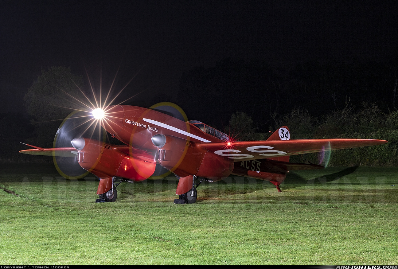 Private - Shuttleworth Collection De Havilland DH-88 Comet G-ACSS at Old Warden - Biggleswade, UK