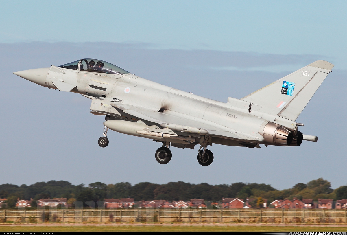UK - Air Force Eurofighter Typhoon FGR4 ZK331 at Coningsby (EGXC), UK