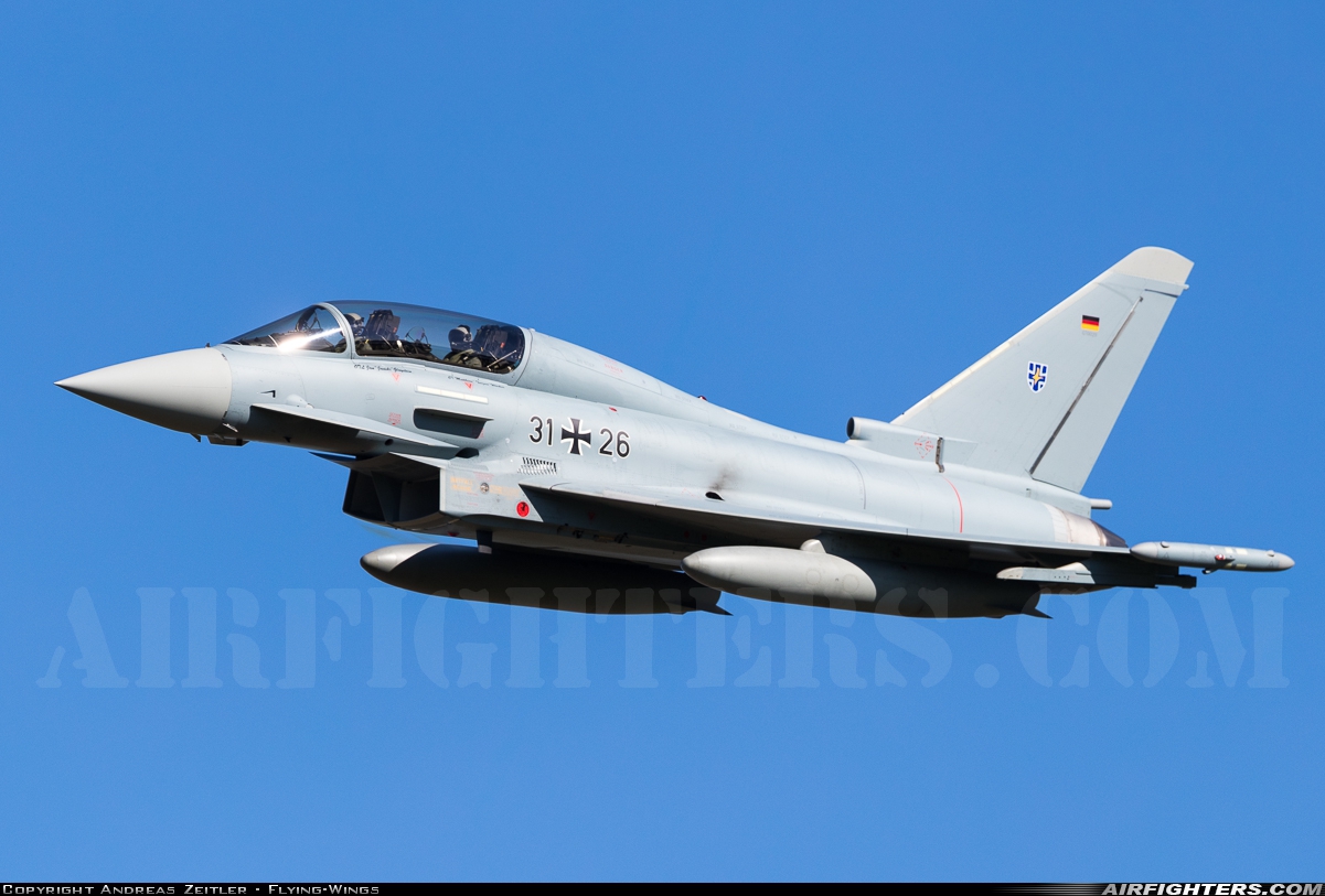 Germany - Air Force Eurofighter EF-2000 Typhoon T 31+26 at Ingolstadt - Manching (ETSI), Germany