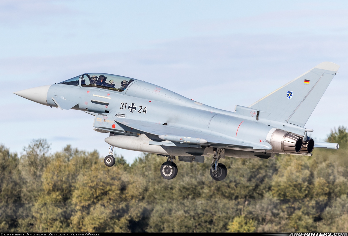 Germany - Air Force Eurofighter EF-2000 Typhoon T 31+24 at Ingolstadt - Manching (ETSI), Germany